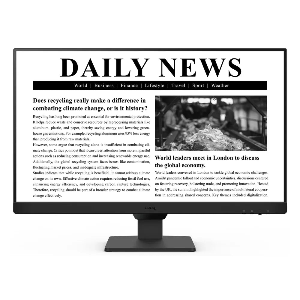 شاشة BenQ GW2790 المنزلية، دقة FHD (1920 × 1080) مقاس 27 بوصة، 100 هرتز، مضادة للتوهج، زمن استجابة 5 مللي ثانية، HDMI، DP، حامل قابل للتعديل بالكامل، ضمان سنة واحدة | GW2790