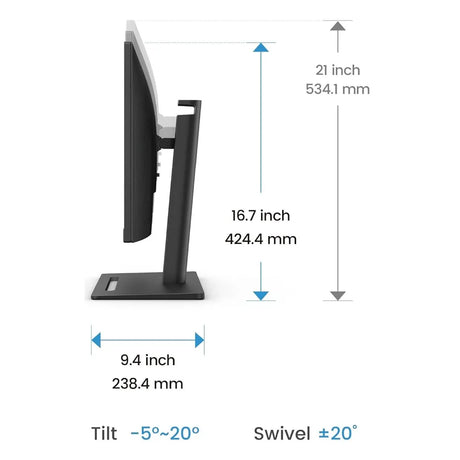 شاشة BENQ GW2790T Eye-Care، مقاس 27 بوصة بدقة FHD (1920 × 1080)، 100 هرتز، مضادة للتوهج، زمن استجابة 5 مللي ثانية، HDMI، DP، حامل قابل للتعديل بالكامل، ضمان سنة واحدة | GW2790T