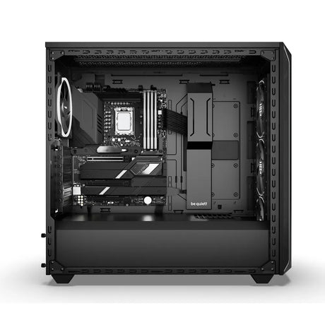 كيس كمبيوتر BE QUIET! Shadow Base 800 FX E-ATX، Tinted Tempered glass Side Panel، 4 × Silent Wings Fans with PWM and AR GB Hub، Full Size دعم كرت شاشة بطول، USB 3.2 Gen 2، أسود، ضمان سنة واحدة | BGW63