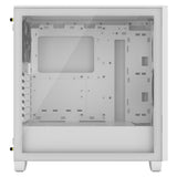 صندوق كمبيوتر Corsair 3000D AIRFLOW Mid-Tower ATX، نافذة جانبية من الزجاج المقسّى، مروحتان SP120، دعم لوحدة معالجة الرسوميات (GPU) بطول 360 مم، USB 3.2 الجيل الأول، أبيض، ضمان سنة واحدة | CC-9011252-WW