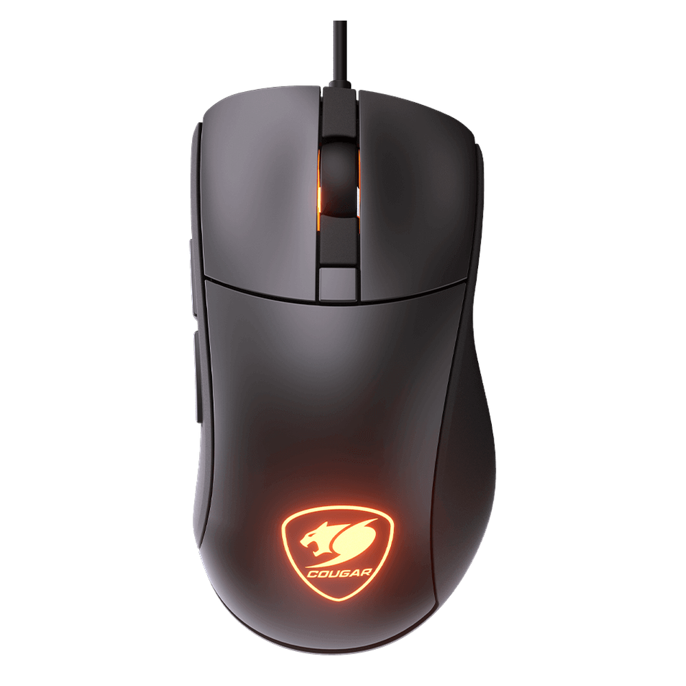 Cougar Surpassion ST Optical Wired R GB Gaming Mouse, 3200 DPI PixArt PMW3325 Optical Gaming sensor, 1000 Hz Polling Rate, Mechanical Gaming Switch, 6 x Buttons, Ergonomic, Right-Handed Design, Black, 1 Year Warranty | CGR-SURPASSION-ST