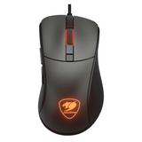 ماوس الألعاب السلكي الضوئي Cougar Surpassion RGB، مستشعر ألعاب بصري PAW3309 بدقة 6400 نقطة لكل بوصة، معدل اقتراع 1000 هرتز، مفتاح ألعاب 20 مليون نقرة، 6 أزرار قابلة للبرمجة، تصميم مريح لليد اليمنى، أسود، ضمان لمدة عام | CGR-WOMB-SUR