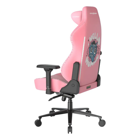 كرسي الألعاب DXRacer Craft Halo Cat Edition، أسطوانة رفع بالغاز من الفئة 4، دعم مدمج لأسفل الظهر ثنائي الأبعاد، قاعدة ألومنيوم، عجلات دوارة من البولي يوريثان مقاس 60 ملم، قابل للتعديل بالكامل، وردي، ضمان لمدة سنة | CRA-PR008-P-H1