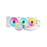Corsair iCUE Link H150i RGB AIO Liquid Cooler, 360mm Radiator, Supports Intel, AMD Sockets, White, 1 Year Warranty | CW-9061006-WW