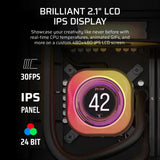 Corsair iCUE LINK TITAN 360 RX AIO Liquid Cooler, 2.1″ LCD Display, Flowdrive Cooling Engine, Supports Intel, AMD Sockets, Black, 1 Year Warranty | CW-9061023-WW