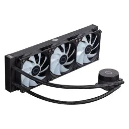 مبرد معالج Cooler Master MasterLiquid Core II Series ARGB، راديتر 360mm، يدعم معالجات Intel، مقابس AMD، مراوح Rifle Bearing، أسود، ضمان سنة واحدة | MLW-D36M-A18PA-R1