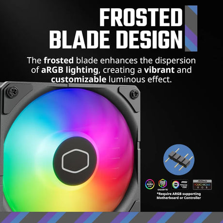 مبرد معالج Cooler Master MasterLiquid Core II Series ARGB، راديتر 360mm، يدعم معالجات Intel، مقابس AMD، مراوح Rifle Bearing، أسود، ضمان سنة واحدة | MLW-D36M-A18PA-R1