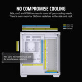 Corsair 3500X Mid Tower PC Casing, Wraparound Tempered Glass, 425mm GPU Support, USB 3.2 Gen 2, White, 1 Year Warranty | CC-9011277-WW