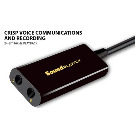 بطاقة صوت خارجية Creative Sound Blaster PLAY! 3 USB DAC Amp، استماع بجودة الاستوديو، SBX Pro Studio، USB-A، ضمان لمدة عام | CL-USBPLAY3