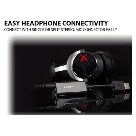 بطاقة صوت خارجية Creative Sound Blaster PLAY! 3 USB DAC Amp، استماع بجودة الاستوديو، SBX Pro Studio، USB-A، ضمان لمدة عام | CL-USBPLAY3