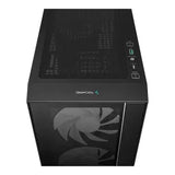 DeepCool MATREXX 55 V4 C Mid Tower PC Casing, Tempered Glass Panels, 4 ARGB Preinstalled Fans, 370mm GPU Support, USB 3.0, Black, 1 Year Warranty | R-MATREXX55-BCADA4-G