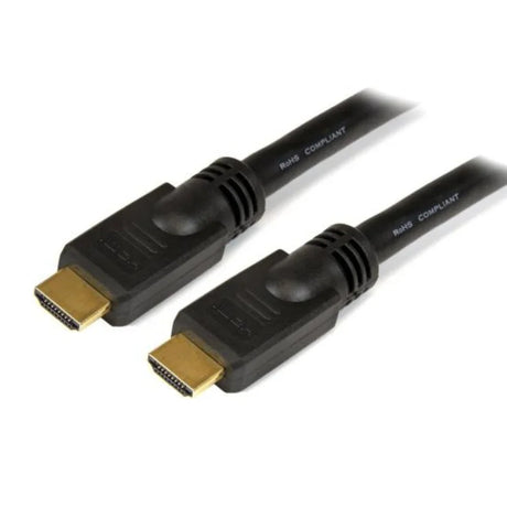 G-MAX 15M High Speed HDMI 1.4V Cable, Gold Plated Connector, RoHS Certified, PVC Jacket, Ferrite Cores, Black | GMHD15M1-4V