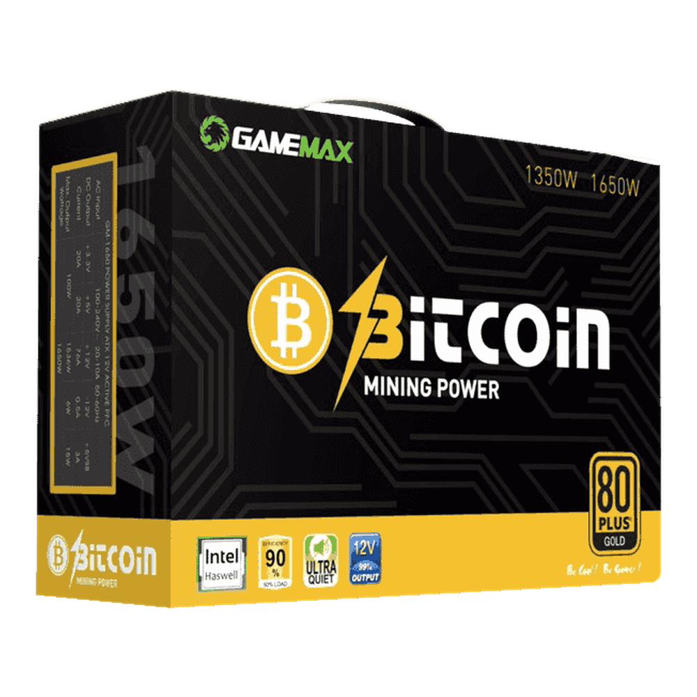 مزود طاقة 1350 واط GAMEMAX GM1350 للتعدين 80+ ذهبي | GM-GM1350-MINING