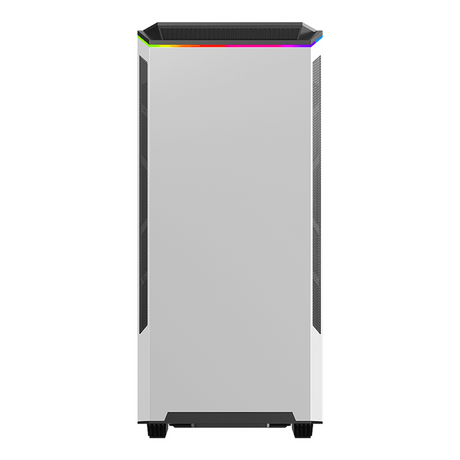 Gamemax Paladin T801 AR GB ATX PC Case, Tempered Glass Side Panel, 1 x AR GB 12cm Rainbow Fan, 360mm GPU Support, USB 3.1 Gen 1, White, 1 Year Warranty | GM-T801-PAL-WH