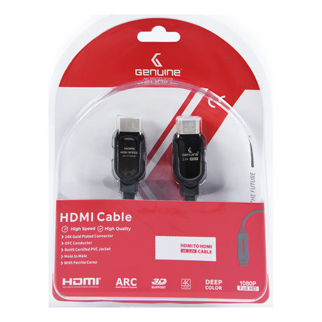 Genuine Mini DP To DP (Display Port) Cable, Version 1.1, Supports 1080p, Cable Length 3M, 1 Year Warranty | GN-MNDP2DP3M