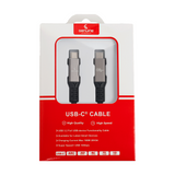 Genuine USB4 Type-C to C Cable, Cable Length 1.5M, 240W, 40Gps Data Transfer Speed, Aluminium Gray, 1 Year Warranty | GN-USB4-1.5M-AL