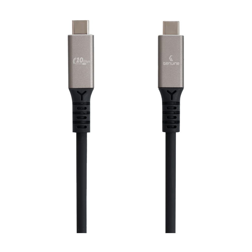 Genuine USB4 Type-C to C Cable, Cable Length 3M, 240W, 40Gps Data Transfer Speed, Aluminium Gray, 1 Year Warranty | GN-USB4-3M-AL