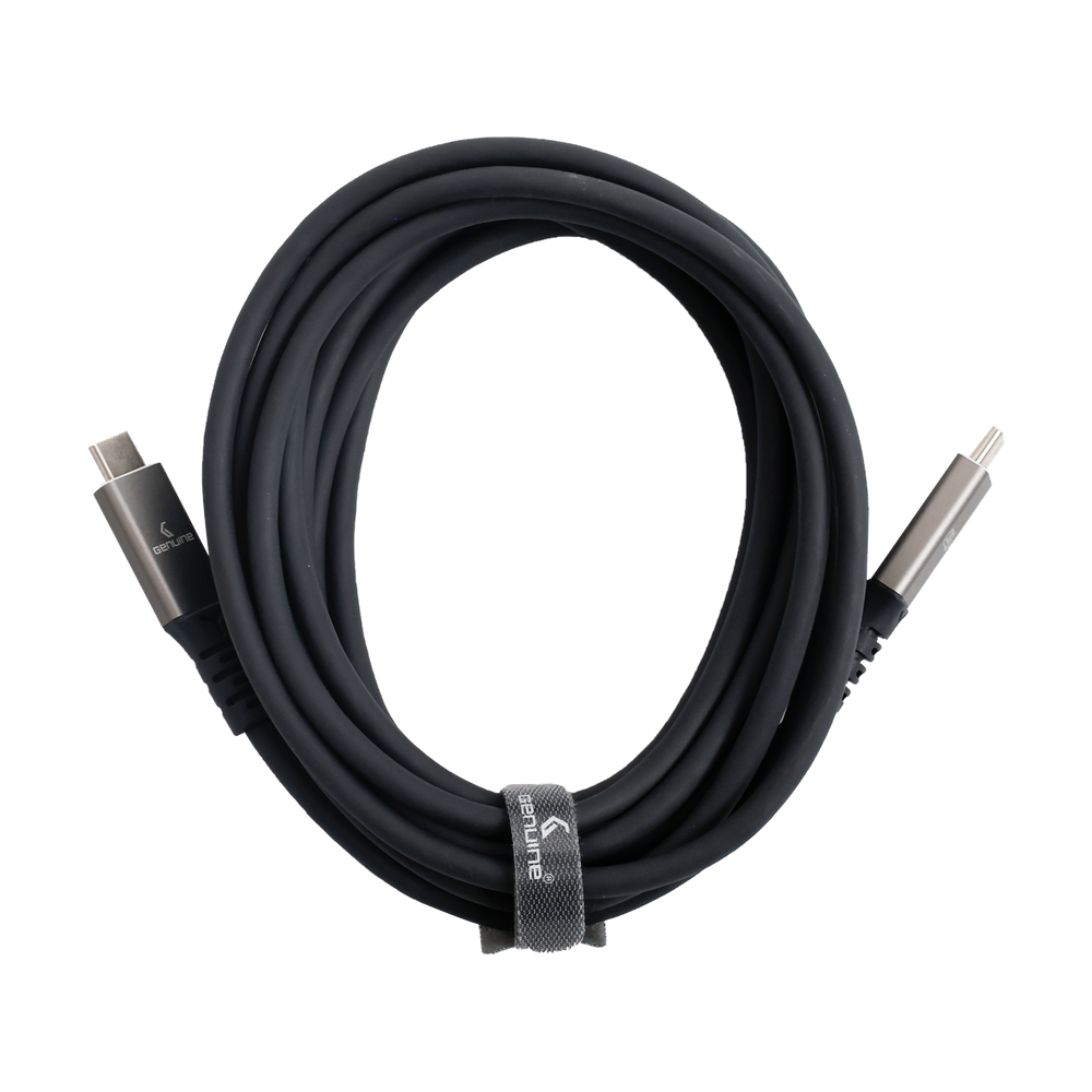 Genuine USB4 Type-C to C Cable, Cable Length 3M, 240W, 40Gps Data Transfer Speed, Aluminium Gray, 1 Year Warranty | GN-USB4-3M-AL