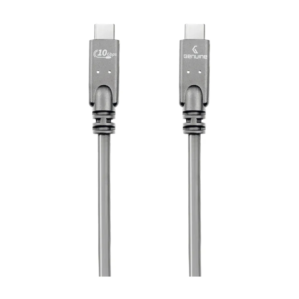 Genuine USB 3.2 Gen2 Cable, Cable Length 3M, 100W, 10Gps Data Transfer Speed, Gray, 1 Year Warranty | GN-USBC3M-GR