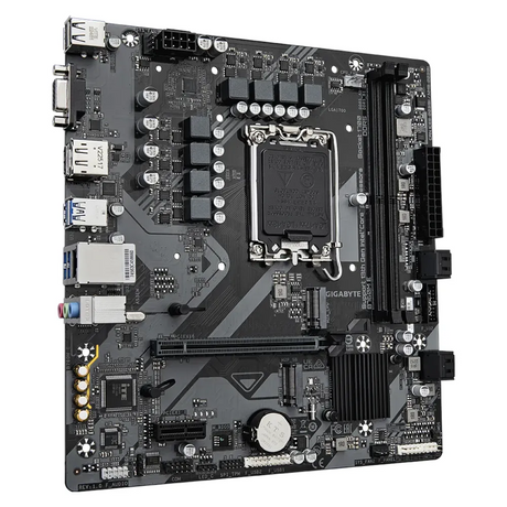 Gigabyte B760M E Motherboard, LGA1700 Socket, mATX Form Factor, DDR5 Ram, PCIe 4.0, HDMI, DisplayPort, D-Sub, Realtek GbE Ethernet, 1 Year Warranty | B760M-E