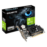 بطاقة رسومات جيجابايت جي فورس GT 710، ذاكرة DDR3 سعة 2 جيجابايت 64 بت، مخرجات HDMI 2.1b، DVI، D-Sub، واجهة PCI Express 2.0، سرعة تعزيز تصل إلى 954 ميجاهرتز، سرعة الذاكرة 1600 ميجاهرتز، ضمان لمدة سنة واحدة | GV-N710D3-2GL