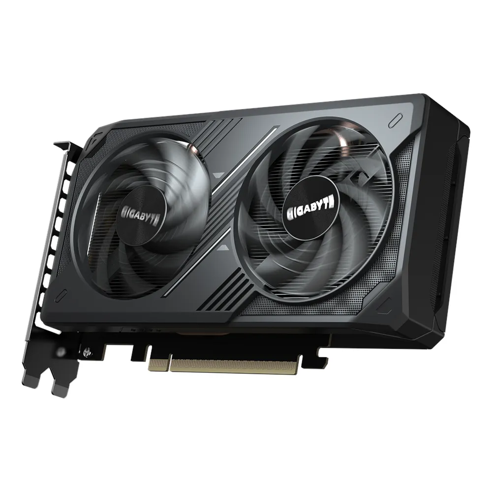 Gigabyte WINDFORCE OC GeForce RTX 5050 Graphics Card, GDDR6 8GB 128-bit Memory, HDMI 2.1b & DP 2.1b Outputs, PCI Express 5.0, 2587 MHz Core Clock, 20 Gbps Memory Clock, Dual Windforce Hawk Fans, 1 Year Warranty | GV-N5050WF2-OC-8GD