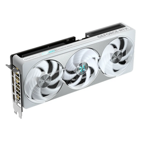Gigabyte AERO OC GeForce RTX 5080 Small Form Factor Graphics Card, GDDR7 16GB 256-bit Memory, HDMI 2.1b & DP 2.1b Outputs, PCI Express 5.0, 2730 MHz Core Clock, 30 Gbps Memory Clock, Triple Windforce Hawk Fans, Dual BIOS, White, 1 Year Warranty |