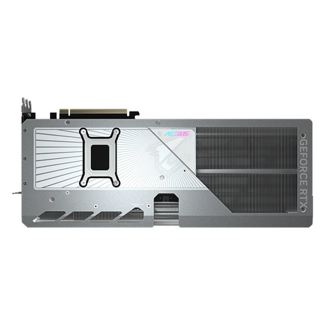 Gigabyte AORUS GeForce RTX 5080 MASTER ICE Graphics Card, GDDR7 16GB 256-bit Memory, HDMI 2.1b & DP 2.1b Outputs, PCI Express 5.0, 2805 MHz Core Clock, 30 Gbps Memory Clock, Triple Windforce Hawk Fans, LCD Edge View, RGB Halo, Dual BIOS, White, 1 Year