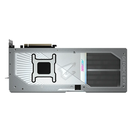 Gigabyte AORUS MASTER ICE GeForce RTX 5090 Graphics Card, GDDR7 32GB 512-bit Memory, HDMI 2.1b & DP 2.1b Outputs, PCI Express 5.0, 2655 MHz Core Clock, 28 Gbps Memory Clock, Triple Windforce Hawk Fans, LCD Edge View, RGB Halo, Dual BIOS, White, 1 Year