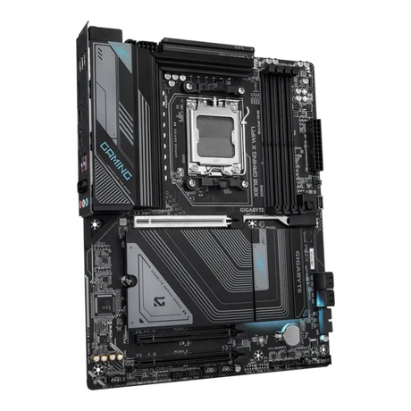 لوحة أم جيجابايت X870 GAMING X WIFI7، مقبس AM5، عامل الشكل ATX، ذاكرة DDR5، منفذ PCIe 5.0، واي فاي 7، بلوتوث v5.4، USB4 Type-C، HDMI، إيثرنت Realtek 2.5 جيجابت، RGB Fusion، ضمان لمدة سنة | X870-GAMING-X-WIFI7