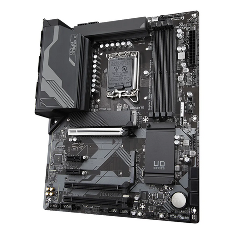 لوحة أم جيجابايت Z790 UD، مقبس LGA1700، عامل الشكل ATX، ذاكرة DDR5، منفذ PCIe 5.0، منفذ HDMI، منفذ DisplayPort، إيثرنت Realtek 2.5 جيجابت، منفذ USB 3.2 Gen 2x2 Type-C، ضمان سنة واحدة | Z790-UD
