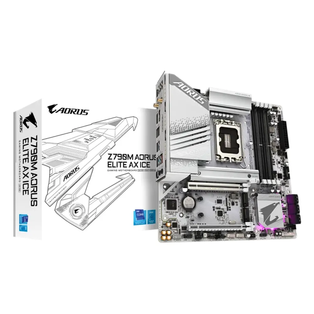Gigabyte-Z790M-AORUS-ELITE-AX-ICE-Gaming-Motherboard-Z790M-A-ELITE-AX-ICE