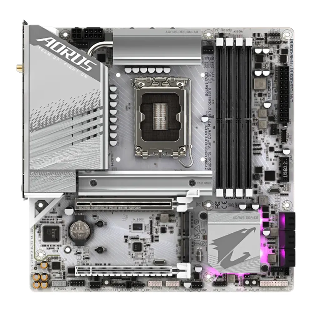 Gigabyte-Z790M-AORUS-ELITE-AX-ICE-Gaming-Motherboard-Z790M-A-ELITE-AX-ICE