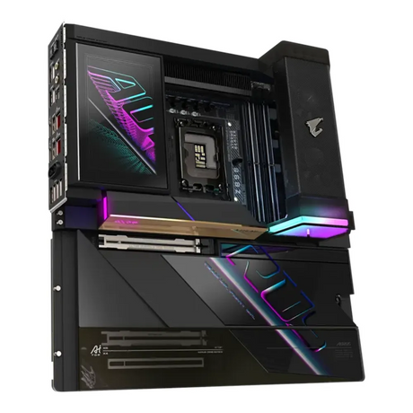Gigabyte Z890 AORUS XTREME AI TOP Motherboard, LGA1851 Socket, E-ATX Form Factor, DDR5 Ram, PCIe 5.0, Wi-Fi 7, Bluetooth v5.4, Dual Thunderbolt 5, Dual Marvell 10Gb Ethernet, ESS ES9280AC DAC Audio, 1 Year Warranty | Z890-A-XTREAME-AI-TOP