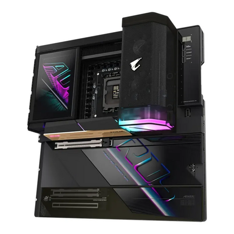 Gigabyte Z890 AORUS XTREME AI TOP Motherboard, LGA1851 Socket, E-ATX Form Factor, DDR5 Ram, PCIe 5.0, Wi-Fi 7, Bluetooth v5.4, Dual Thunderbolt 5, Dual Marvell 10Gb Ethernet, ESS ES9280AC DAC Audio, 1 Year Warranty | Z890-A-XTREAME-AI-TOP