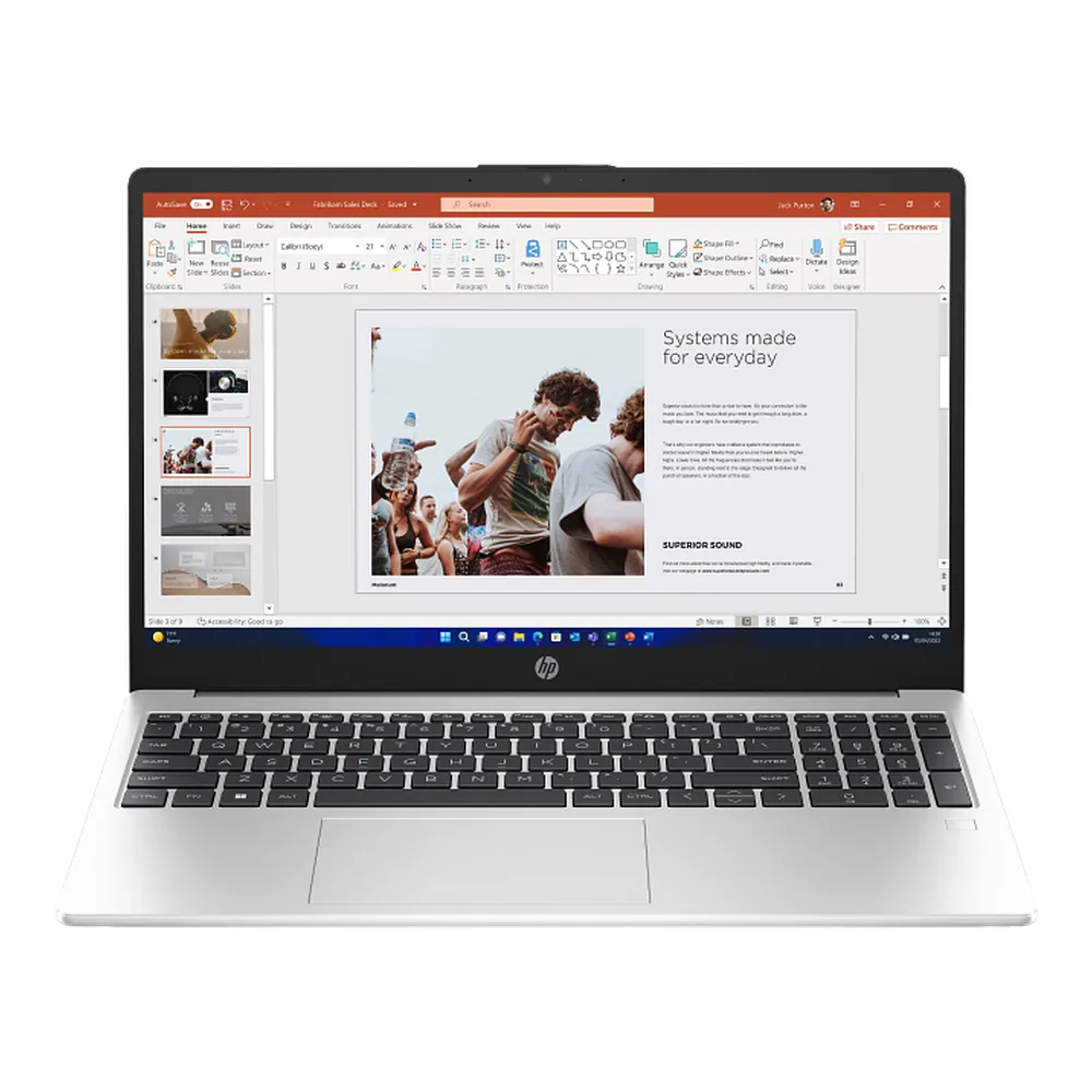 HP 250 G10 Laptop, Intel Core i7-1355U Processor, 8GB RAM, 512GB SSD, 15.6" FHD Display, DOS, English Keyboard, 1 Year Warranty | 9G2G8ET-ENG