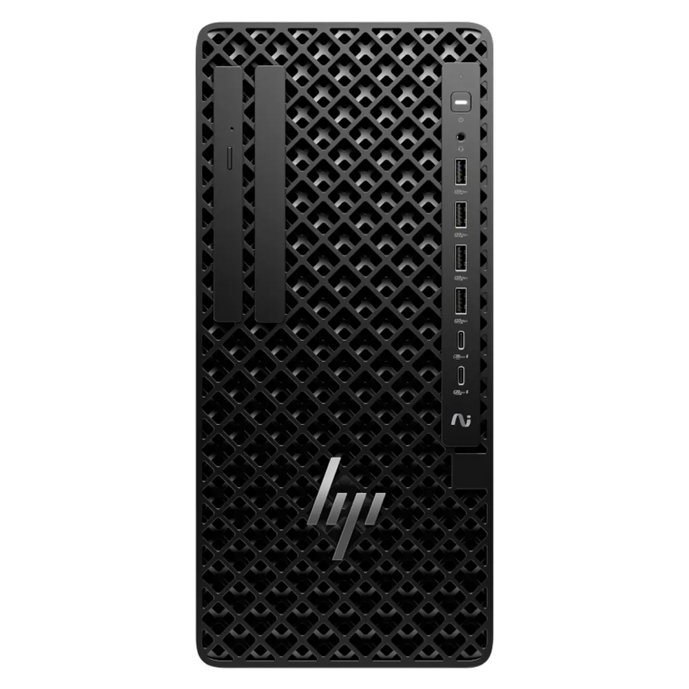 كمبيوتر مكتبي محطة عمل HP Z1 Tower G1i، معالج Intel Core Ultra 7 265، ذاكرة وصول عشوائي (RAM) سعة 8 جيجابايت، قرص صلب (SSD) سعة 512 جيجابايت، نظام تشغيل DOS، تصميم برج، لوحة مفاتيح وماوس HP باللغتين الإنجليزية والعربية، ضمان لمدة عام | B34LSES-ARB