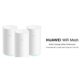 راوتر شبكة Wi-Fi ثلاثي النطاق AC2200 من هواوي، واي فاي 2.4/5 جيجاهرتز، ايثرنت 1000 ميجابت في الثانية، سرعة لاسلكية 2134 ميجابت في الثانية، أبيض، ضمان لمدة عام واحد | HUW-WS5800-20