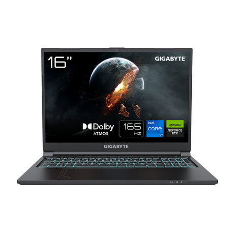 Gigabyte G6 KF Gaming Laptop, Intel Core i7-13620H Processor, 16 GB RAM, 1TB SSD, 8 GB NVIDIA RTX 4060, 16" WUXGA 165Hz Display, DOS, English Keyboard, 3 Year Warranty | KF-H3EE854KD