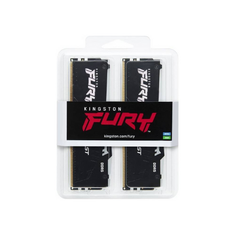 Kingston Fury Beast R GB Memory Kit, 64 GB (2x32 GB), DDR5 DRAM, 5600 MT/s, CL-40, Black, 1 Year Warranty | KF556C40BBAK2-64