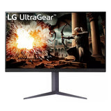 LG UltraGear IPS Gaming Monitor, 32" QHD (2560 x 1440) Resolution, 180Hz, Anti-glare, 1ms (GtG) Response Time, HDMI, DP, Tilt/Height/Pivot Adjustable Stand, G-Sync Compatible, Black, 1 Year Warranty | 32GS75Q-B