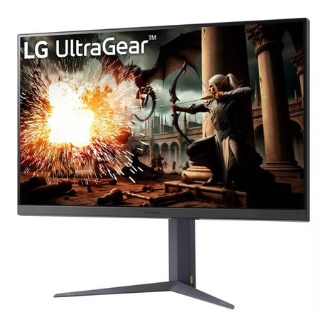 LG UltraGear IPS Gaming Monitor, 32" QHD (2560 x 1440) Resolution, 180Hz, Anti-glare, 1ms (GtG) Response Time, HDMI, DP, Tilt/Height/Pivot Adjustable Stand, G-Sync Compatible, Black, 1 Year Warranty | 32GS75Q-B