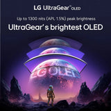 شاشة ألعاب LG UltraGear Curved with webOS، دقة 39" 4K (3440 x 1440)، 240Hz، شاشة مضادة للانعكاس، 0.03ms (GtG) Response Time، HDMI، DP، USB-C، حامل قابل للتعديل بالكامل، FreeSync & GSync Compatible، أبيض، ضمان سنة واحدة | 39GX90SA-WAMA