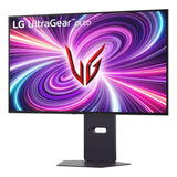 شاشة ألعاب LG UltraGear 32GS95UV-B.AMA OLED ثنائية الوضع، 31.5 بوصة 4K UHD (3840 x 2160) @ 240 هرتز / FHD (1920 x 1080) @ 480 هرتز، مضادة للتوهج، HDMI، DisplayPort، حامل قابل للتعديل بالإمالة/الدوران/الارتفاع، أسود، ضمان سنة واحدة | 32GS95UV-BAMA