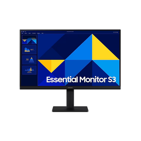 شاشة سامسونج أساسية 27 بوصة S3 S30GD FHD (1920 × 1080)، بمعدل تحديث 100 هرتز، منفذ HDMI، إمالة، قابلة للتعديل، لون أسود، ضمان 3 سنوات | LS27D300GAMXUE