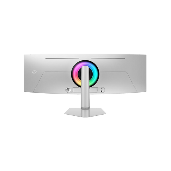شاشة سامسونج LS49CG934SMXUE Odyssey OLED G9 G93SC المنحنية مقاس 49 بوصة بدقة DQHD (5120 × 1440)، وزمن استجابة 0.03 مللي ثانية، ومعدل تحديث 240 هرتز، ومنافذ HDMI وDP، وقابلة لتعديل الارتفاع/الإمالة، باللون الفضي، وضمان 3 سنوات | LS49CG934SMXUE