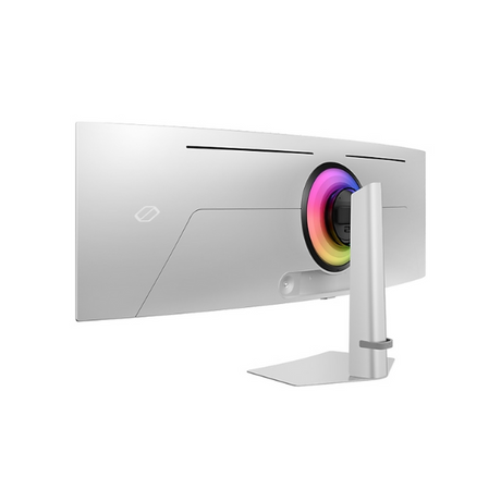 شاشة سامسونج LS49CG934SMXUE Odyssey OLED G9 G93SC المنحنية مقاس 49 بوصة بدقة DQHD (5120 × 1440)، وزمن استجابة 0.03 مللي ثانية، ومعدل تحديث 240 هرتز، ومنافذ HDMI وDP، وقابلة لتعديل الارتفاع/الإمالة، باللون الفضي، وضمان 3 سنوات | LS49CG934SMXUE