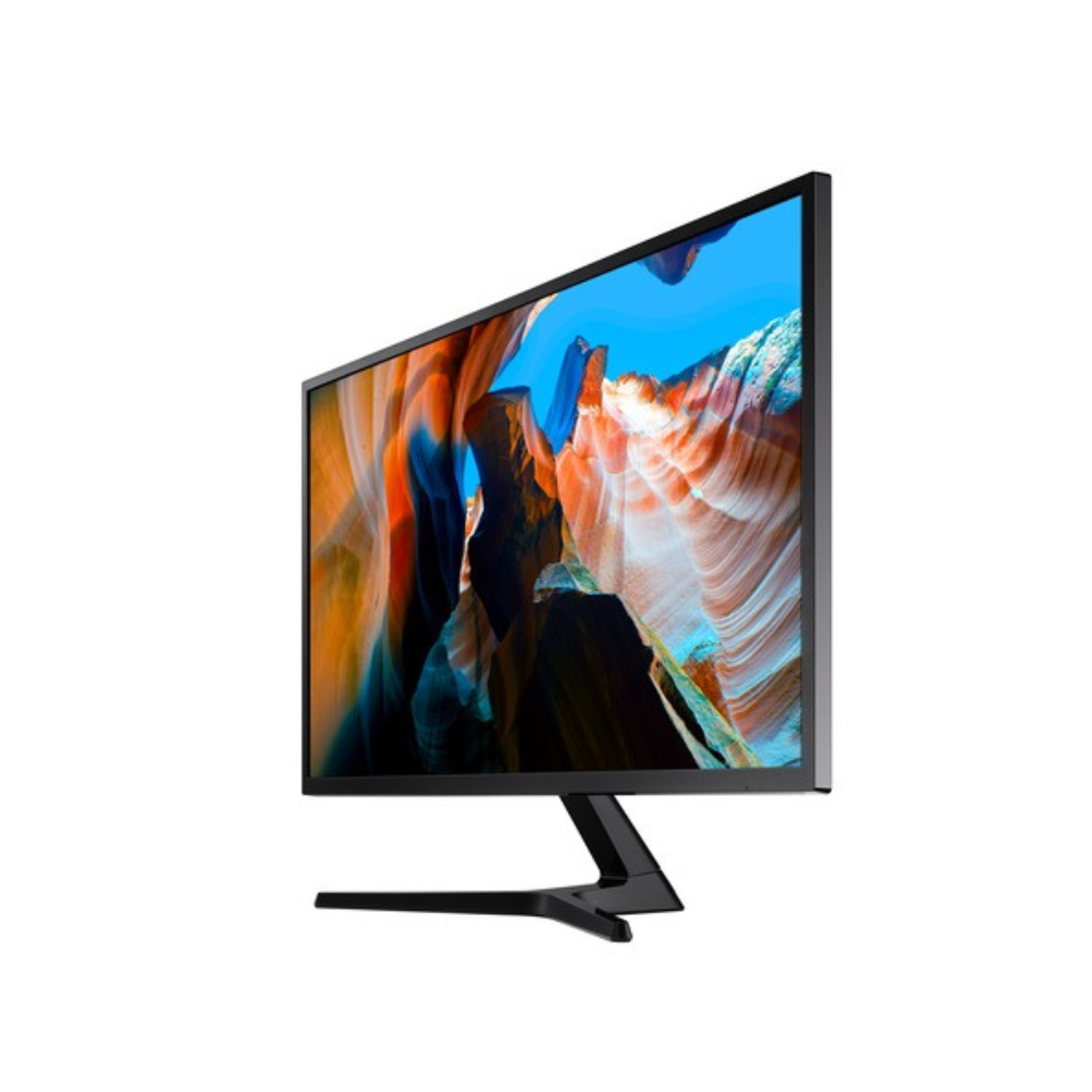 شاشة سامسونج LU32J590UQMXUE بحجم 32 بوصة UHD (3840 x 2160)، مضادة للتوهج، HDMI، منفذ عرض (DP)، قابلة للتعديل بالإمالة، ضمان سنة واحدة | LU32J590UQMXUE