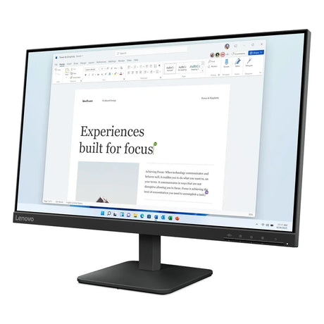 Lenovo L24-4E LED Monitor, 23.8" FHD (1920 x 1080) Resolution, 100Hz, Anti-glare, 4ms (Extreme Mode) Response Time, HDMI, VGA, Tilt Adjustable Stand, Black, 3 Year Warranty | 68C2KAC1AE