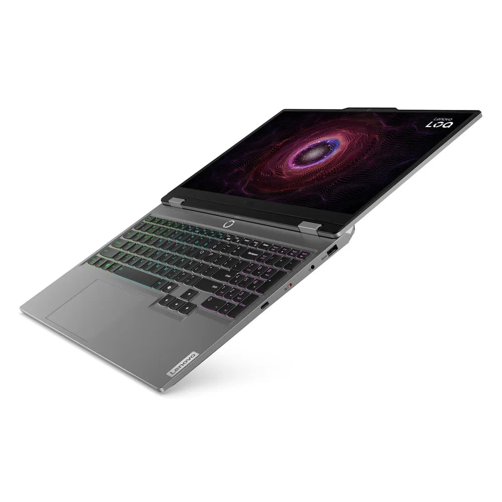 Lenovo LOQ Gaming Laptop, AMD Ryzen 5 7235HS Processor, 24GB RAM, 512GB SSD, 6GB NVIDIA GeForce RTX 3050 Graphics, 15.6" FHD 144Hz Display, Windows 11 Home, English & Arabic White Backlit Keyboard, 1 Year Warranty | 83JC009KAX